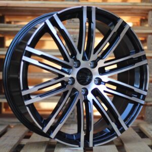 R19x8.5 5X112 ET 21 66.5 B1026 Black Polished (MB) For PORCH (P+Z4) (Rear+Front)