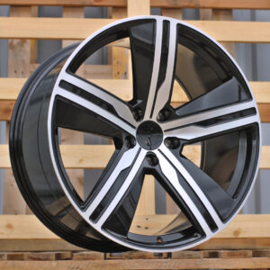 R22x11 5X130 ET 47 66.5 I5664 Black Polished (MB) For PORCH (A+Z5) (NEW Macan II (XAB) Rear+Front)