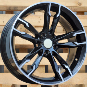 R17x8 5X120 ET 34 72.6 B1257 (BK5255) Black Polished (MB) For BMW (K4)
