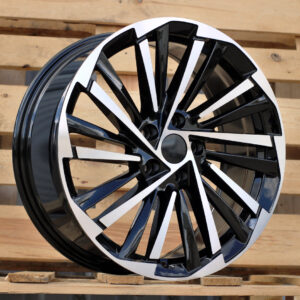 FBX261_000000005994 R19x8 5X112 ET 44 57.1 FBX261 Black Polished (MB) For SKODA (M) (HYBRID FORGED)