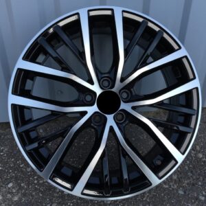 R17x6.5 5X100 ET 40 57.1 B1179 Black Polished (MB) For VW (Z6+M)