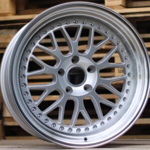 XFE55_000000000690 R19x11 5X120 ET 25 74.1 XFE55 Silver+Polished Lip (SP) For BMW (K4) (BBS Style REAR+FRONT)