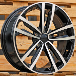B5287_000000006171 R17x7.5 5X112 ET 45 57.1 B5287 (IN5396) Black Polished (MB) For VW (P2+P1)