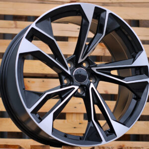 R18x8 5X112 ET 40 66.5 I5493 Black Polished (MB) For AUD (K8) (BP)
