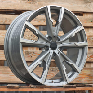 R19x8 5X112 ET 46 66.6 YF5710 Grey Polished (MG) For BMW (Z6) (HYBRID FORGED (X1; iX1; X2; iX2; Series 1(F40) 2(F44))