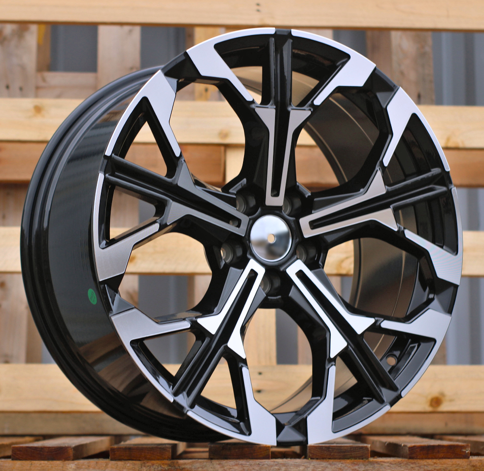 R19x9 5X112 ET 35 66.6 F9735 Black Polished (MB) For BMW (K8) (NEW Model Rear+Front)