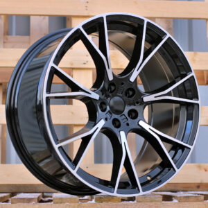 B1617_000000009485 R19x8.5 5X112 ET 26 66.6 B1617 (H3217F) Black Polished (MB) For BMW (M) (HYBRID FORGED Rear+Front)