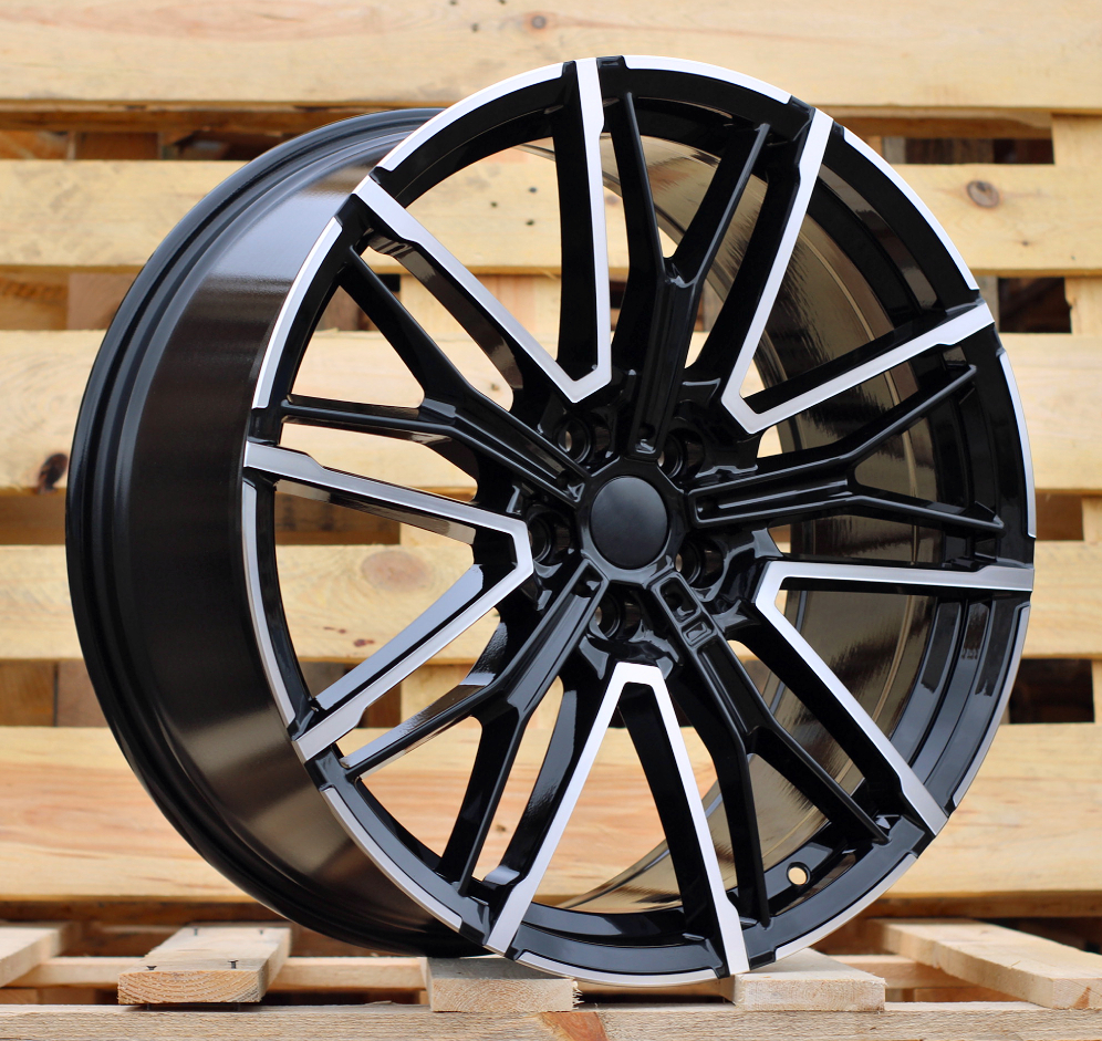 R18x8 5X112 ET 30 66.6 3S1284 (F8817) Black Polished (MB) For BMW (Z6) (HYBRID FORGED)