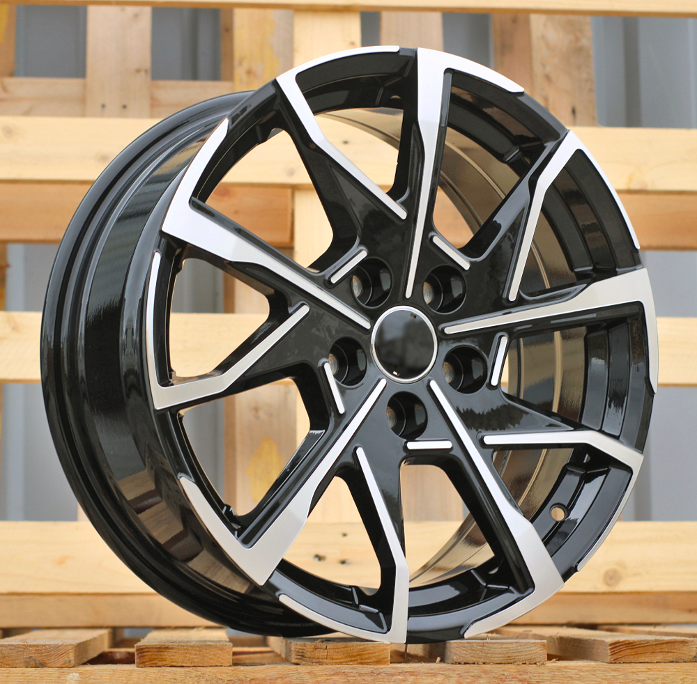 R17x7 5X114.3 ET 38 60.1 YF1159 (A5911) Black Polished (MB) For TOYOT (P)