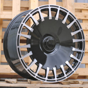 I0343_000000009547 R19x8.5 5X112 ET 36 66.6 I0343 (3S189) Black Polished (MB) For MER (K4+P) (HYBRID FORGED Brabus Style Rear+Front)