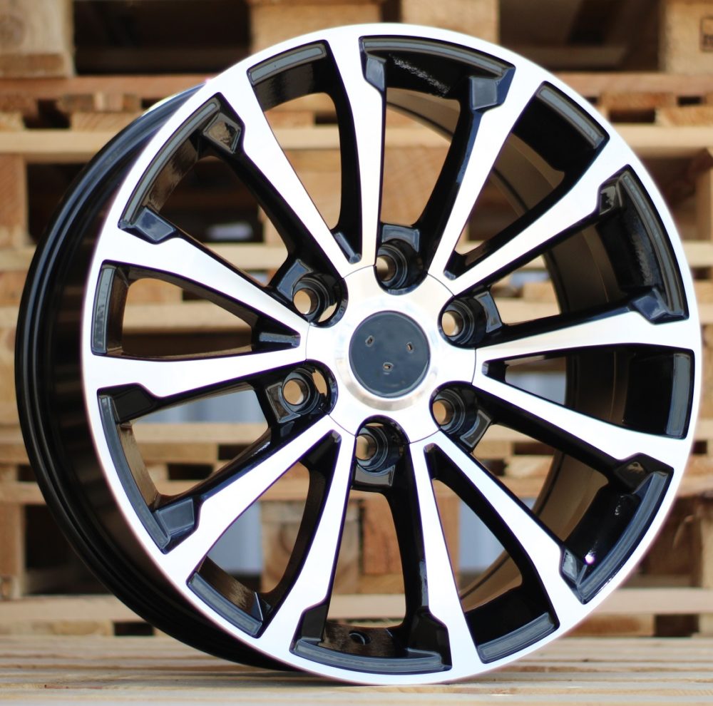 R17x7.5 6X139.7 ET 25 106.1 B1353 (FBX075) Black Polished (MB) For TOYOT (Z5) (HYBRID FORGED)