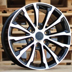 FBX075_000000003954 R17x7.5 6X139.7 ET 25 106.1 FBX075 Black Polished (MB) For 4X4 (K3) (HYBRID FORGED)