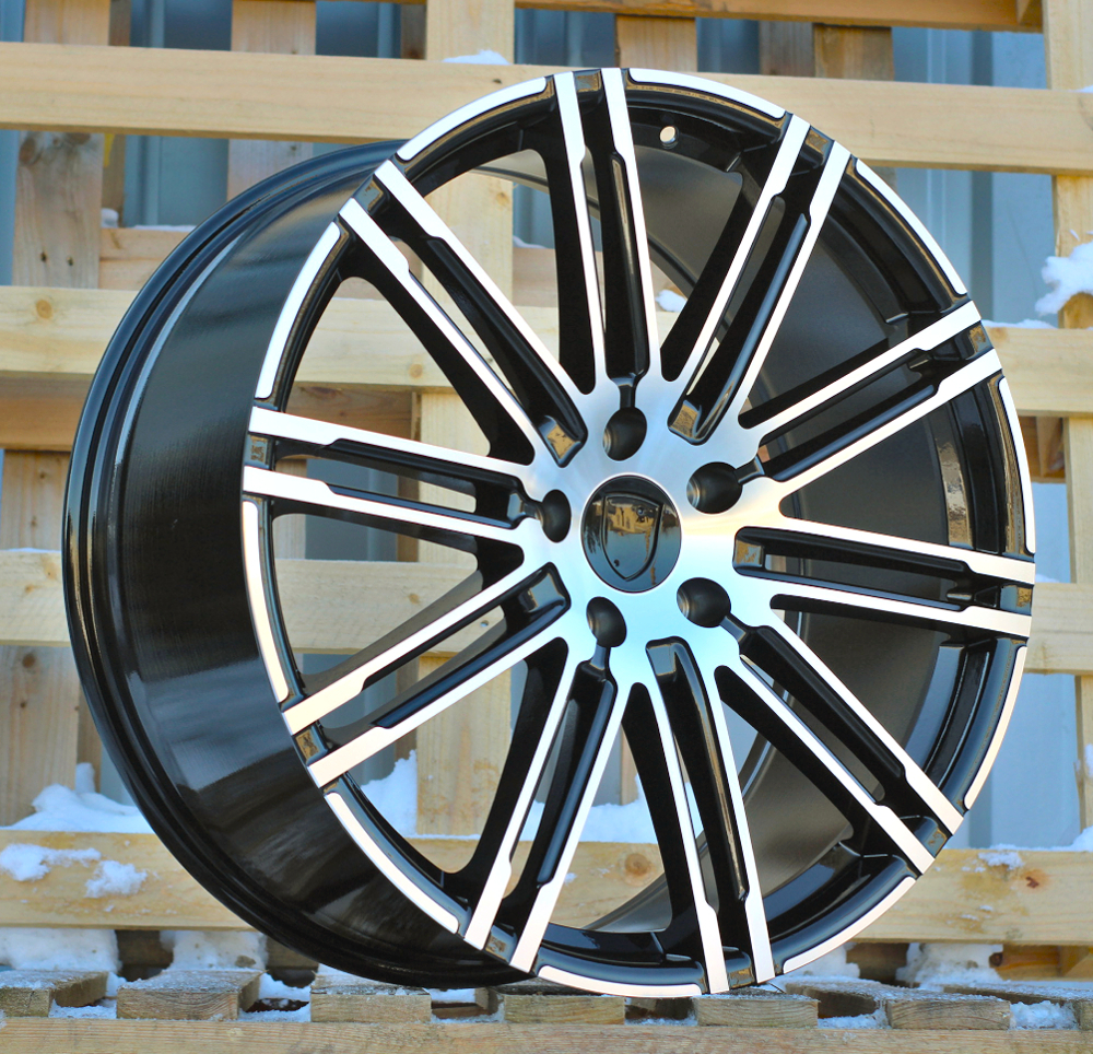 R22x10 5X130 ET 50 71.6 B1026 (C396) Black Polished (MB) For PORCH (Z6)