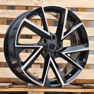 FE181_000000004729 R16x6.5 5X100 ET 40 57.1 FE181 (IN0262) Black Polished (MB) For SKODA (M+K7)