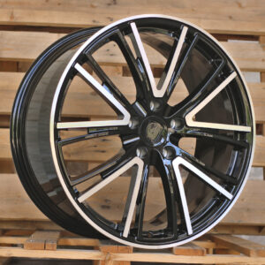 R21x11 5X130 ET 65 71.6 CQRGW1058 (FB0618J) Black Polished (MB) For PORCH (K7) (FORGED (Rear+Front))