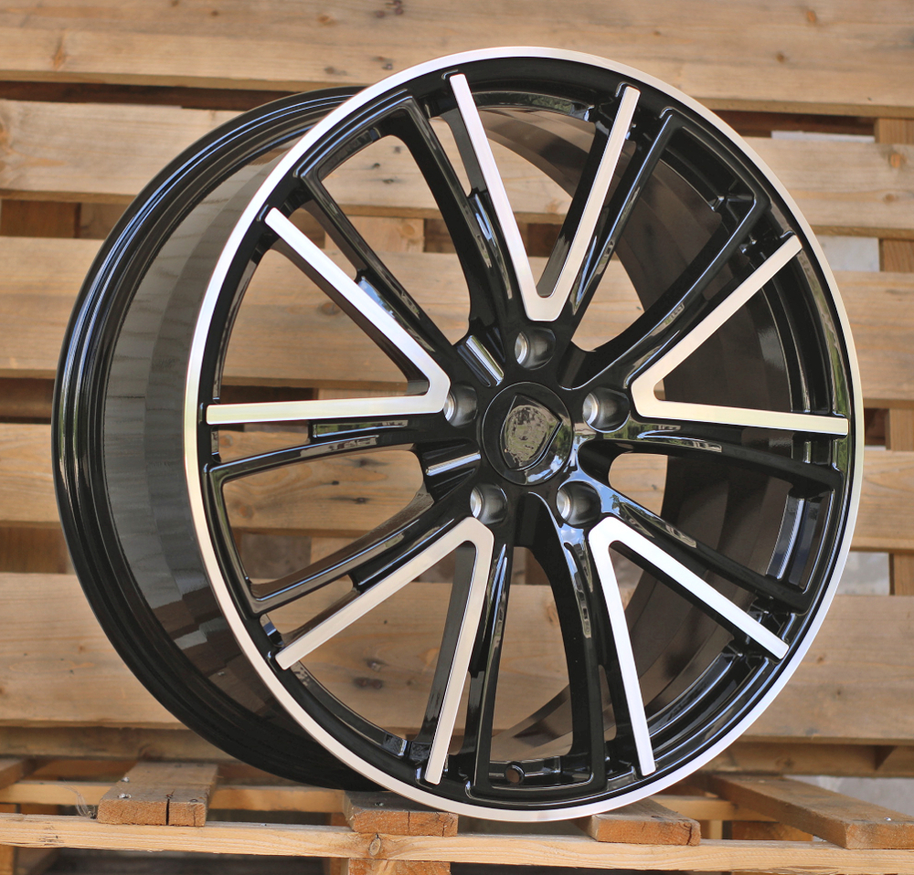 R21x11 5X130 ET 65 71.6 CQRGW1058 (FB0618J) Black Polished (MB) For PORCH (K7) (FORGED (Rear+Front))