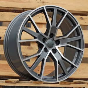 B5131_000000007153 R19x8.5 5X112 ET 32 66.5 B5131 (IN5348) Grey Polished Half Matt (MGHM) For AUD (K7)