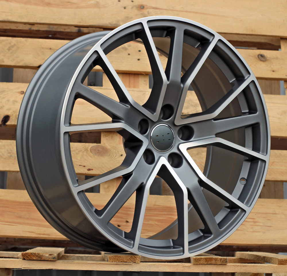 R19x8.5 5X112 ET 35 66.5 B5131 (FBX133) Grey Polished Half Matt (MGHM) For AUD (A) (HYBRID FORGED)
