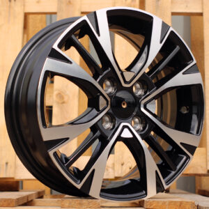 Y1127_000000005901 R14x5.5 4X100 ET 40 54.1 Y1127 (L2285) Black Polished (MB) For KIA (P1)