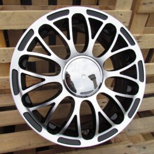 R15x6 4X98 ET 35 58.1 LU392 Black Polished (MB) For FIAT (P1)