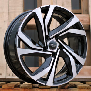 R15x6 5X114.3 ET 45 67.1 B5762 Black Polished (MB) For RACIN (R)