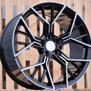 A5602_000000005684 R19x8 5X112 ET 27 66.6 A5602 (B1906) Black Polished (MB) For BMW (Z3) (Rear+Front)