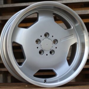 BK632_000000003829 R17x8 5X112 ET 35 66.6 BK632 Silver+Polished Lip (SP) For MER (R) (MONOBLOCK Style)