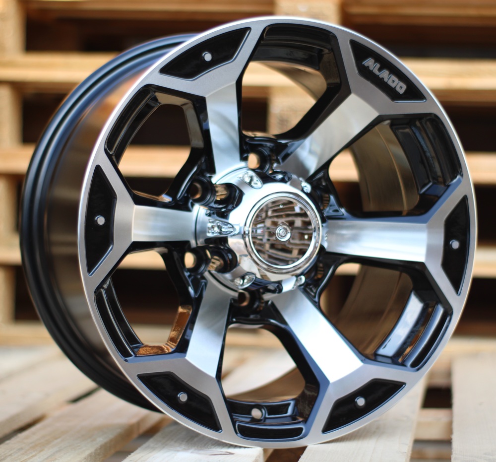 R15x10 6X139.7 ET M44 110.1 BK321 Black Polished (MB) For 4X4 (R)
