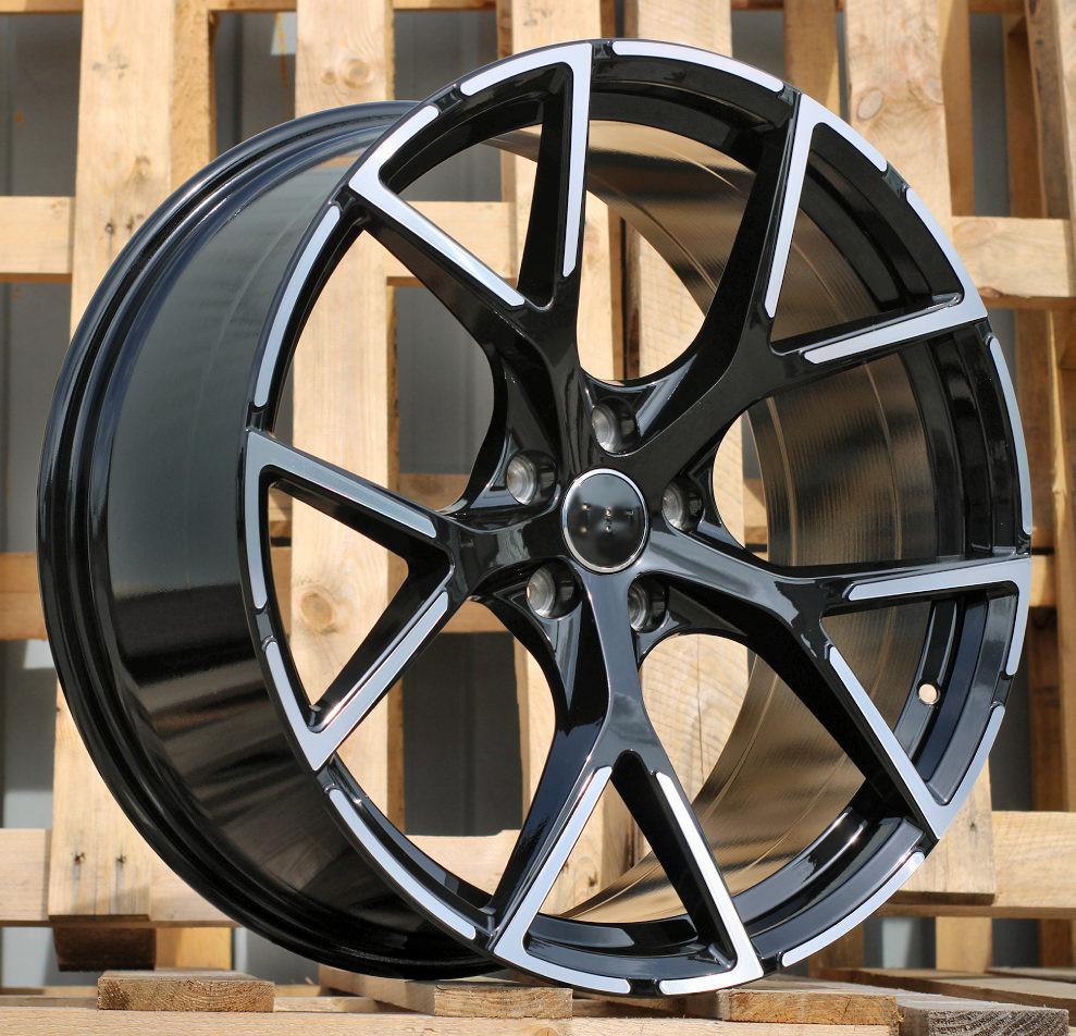 R17x7.5 5X112 ET 42 66.5 3S5997 Black Polished (MB) For AUD (P) (HYBRID FORGED)