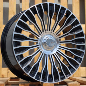 I0313_000000007636 R18x8 5X112 ET 41 66.6 I0313 (HF299) Black Polished (MB) For MER (P1) (HYBRID FORGED)