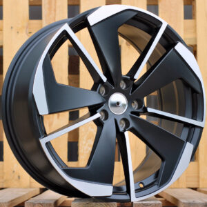 I5579_000000005842 R19x8 5X112 ET 45 57.1 I5579 Black Polished Half Matt (MBHM) For SKODA (K7)