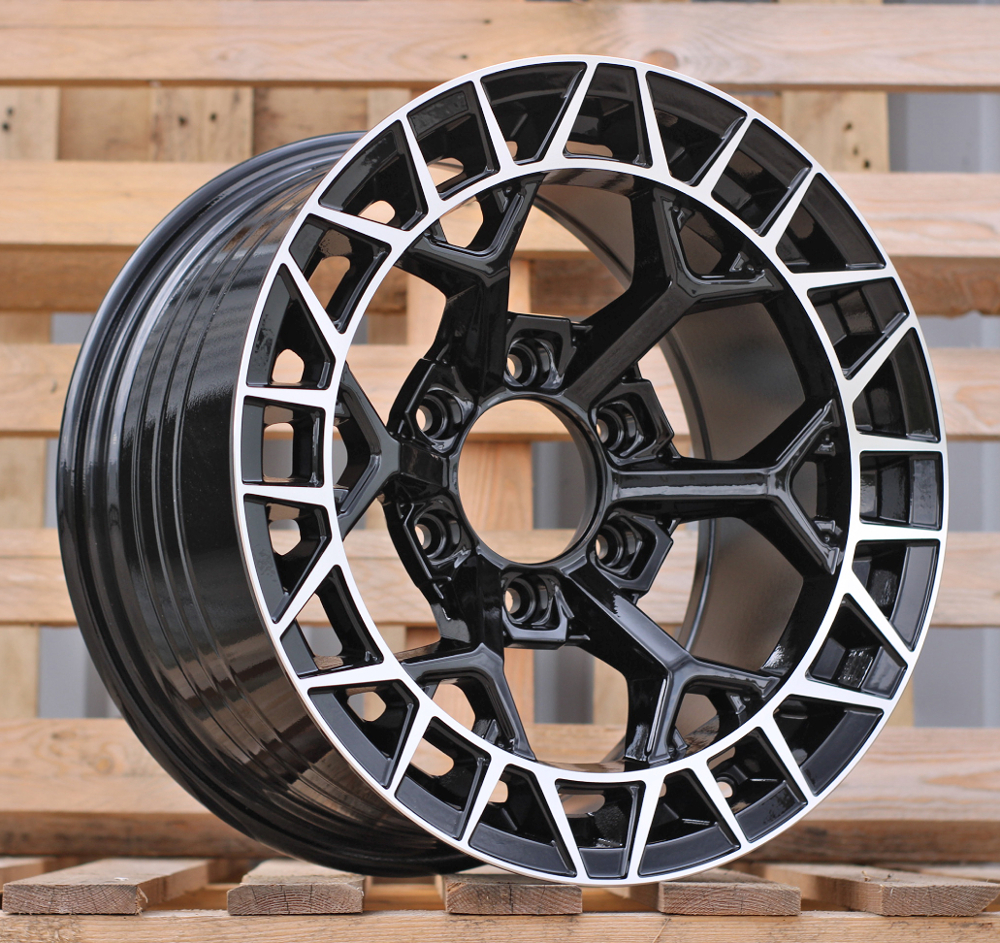 R17x9 6X139.7 ET 0 110.1 FBX229 Black Polished (MB) For 4X4 (M) (HYBRID FORGED)