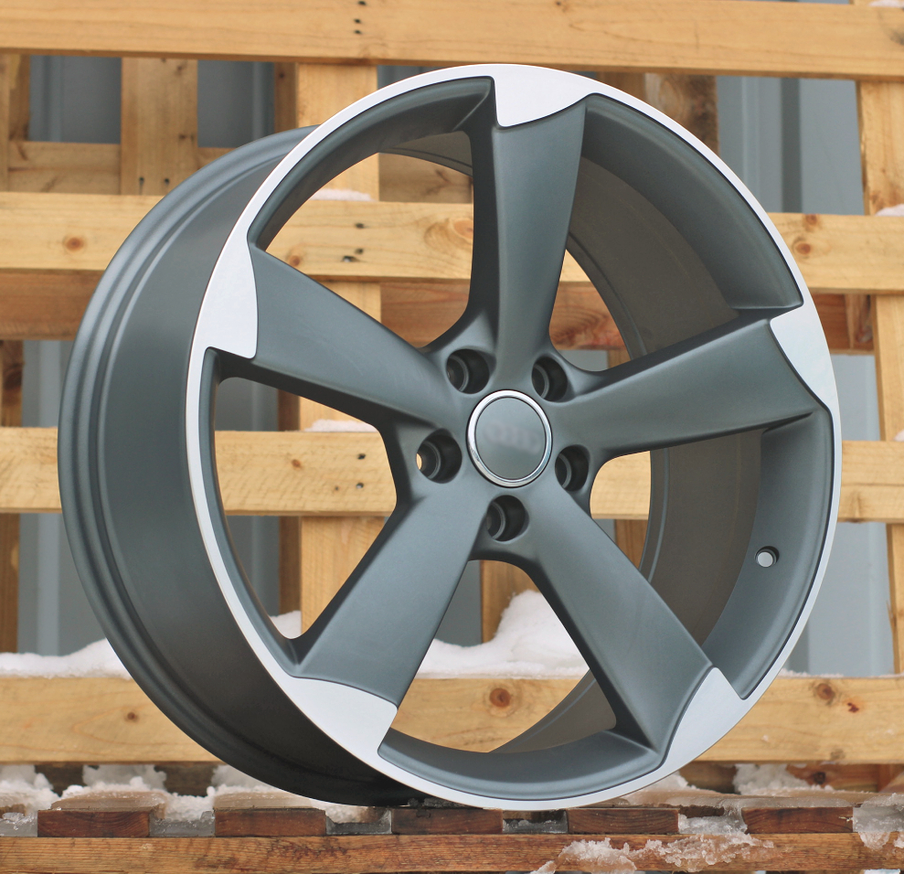 R17x7.5 5X100 ET 35 57.1 BK217 (XF558) Grey Polished Half Matt (MGHM) For AUD (R+P1+K4)