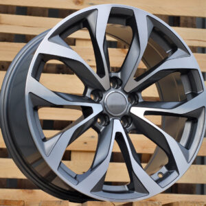XF562_000000008761 R18x8 5X112 ET 39 66.5 XF562 (H726D) Grey Polished (MG) For AUD (K7) (HYBRID FORGED)