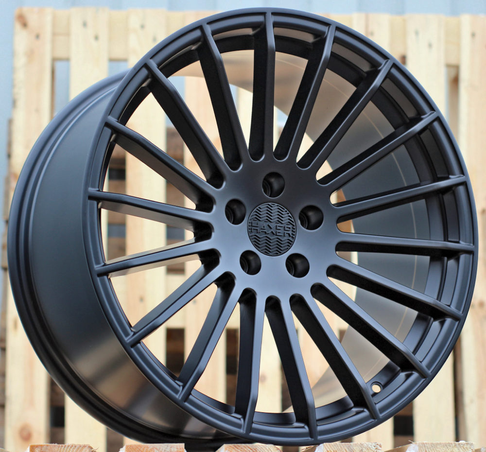 R20x8.5 5X112 ET 35 66.6 A1227 (HX010) Black Matt (BM) For HAXER (P) (Rear+Front)