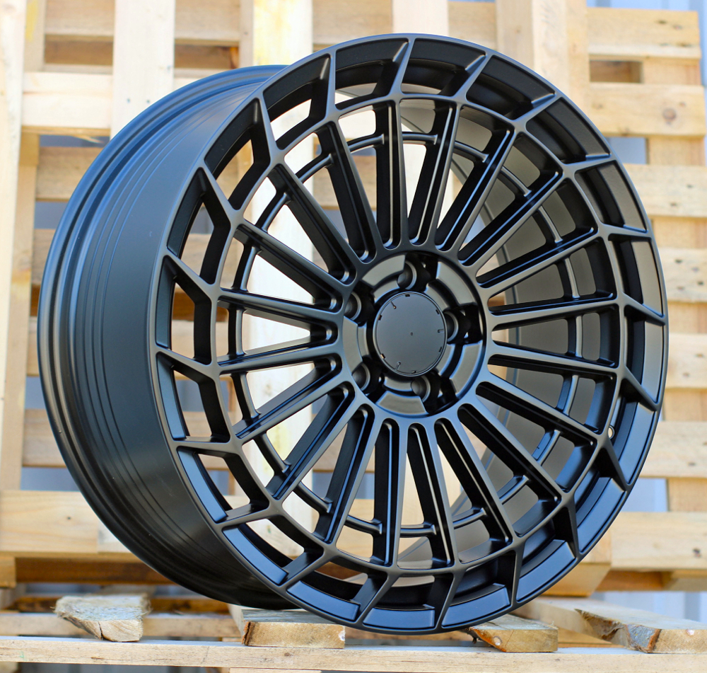 R18x8 5X112 ET 40 66.6 FBX162 (YF0359) Black Half Matt (BLHM) For MER (Z6+M) (HYBRID FORGED Rear+Front)