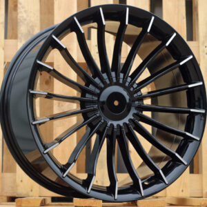 BK273_000000003606 R17x8 5X120 ET 15 74.1 BK273 (BY1023) Black Polished (MB) For BMW (P+Z3+Z1) ())
