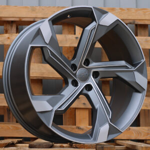 Y1201_000000007394 R18x8 5X112 ET 40 66.5 Y1201 (IN5633) Grey Polished (MG) For AUD (K8)