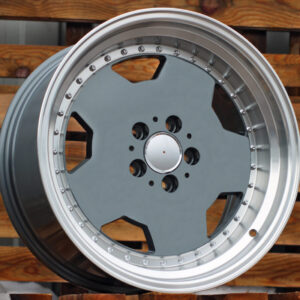 B5852_000000009666 R18x8 5X112 ET 35 66.56 B5852 Graphite+Polished Lip (GRPL) For MER (P) (HYBRID FORGED MONOBLOCK Style Rear+Front)