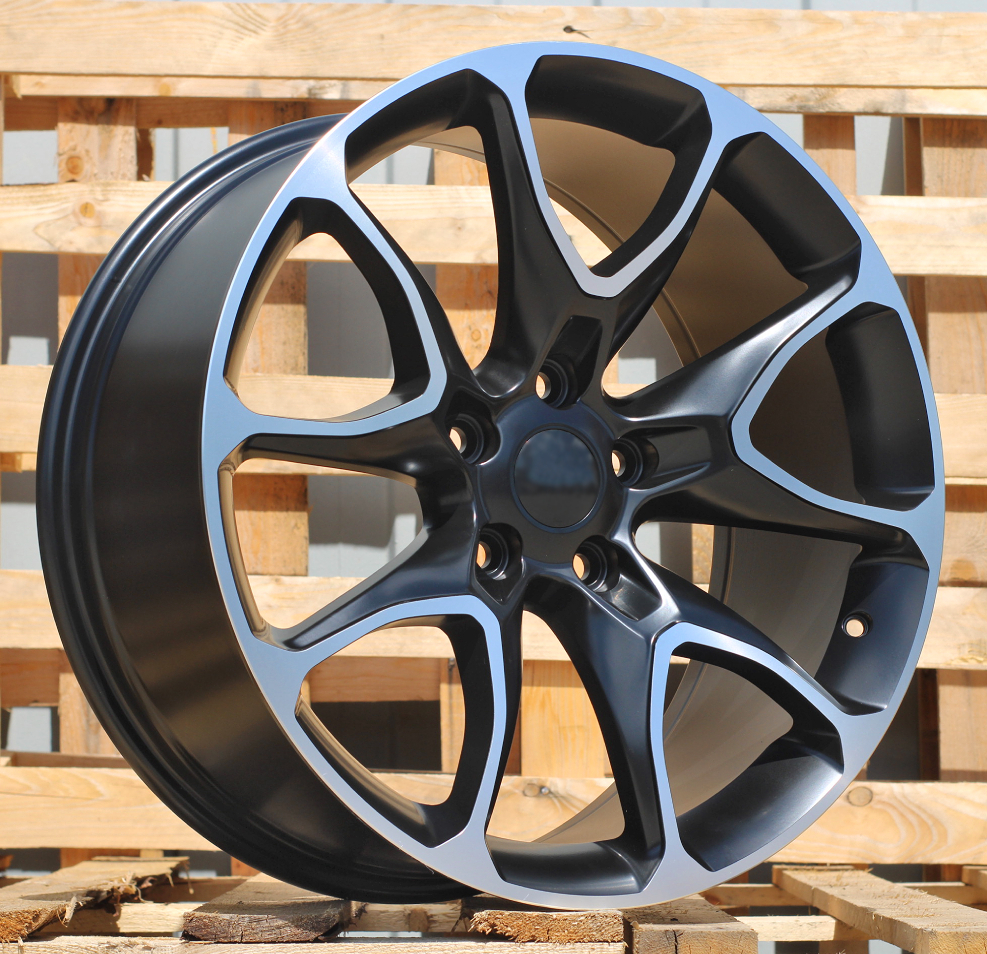R20x9 5X127 ET 40 71.5 B1790 Black Polished Half Matt (MBHM) For JEEP (Z6)