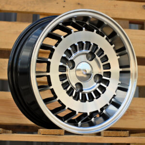 R13x5.5 4X100 ET 30 67.1 L1354 Black Polished (MB) For RACIN (R)
