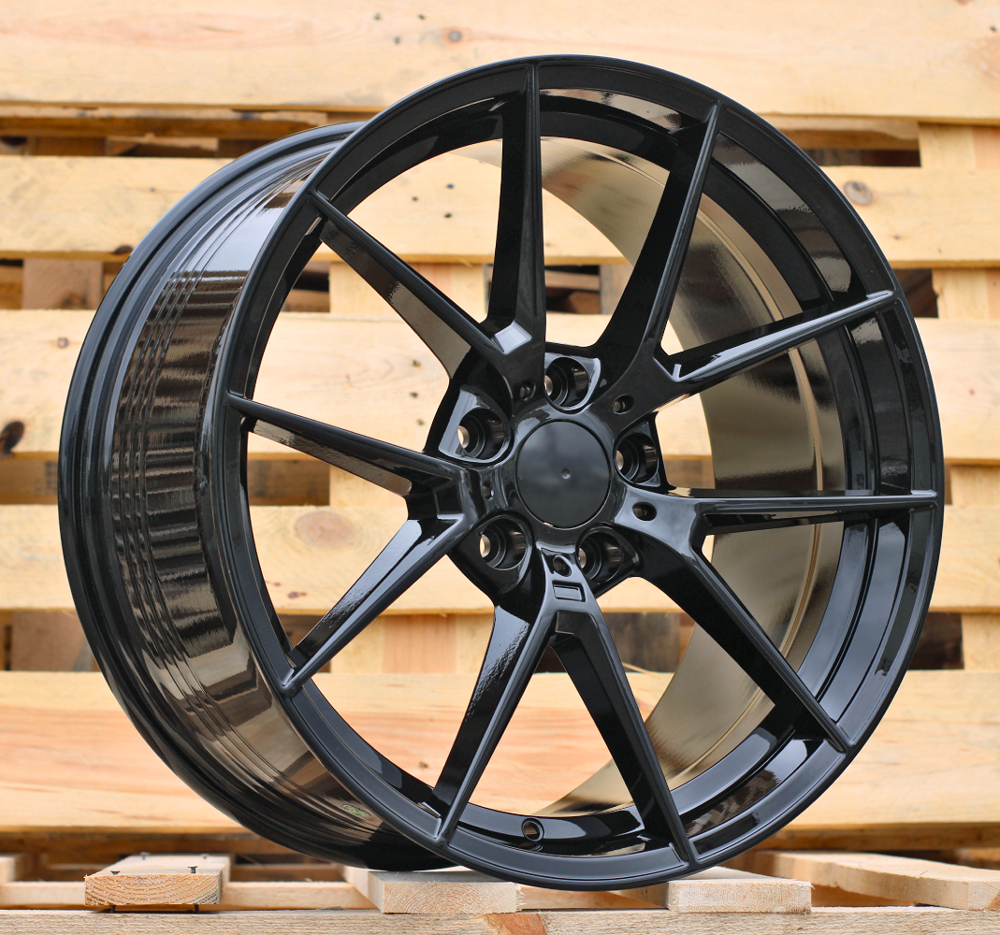 R18x8 5X112 ET 27 66.6 B1416 (FBX124) Black (BL) For BMW (Z5) (HYBRID FORGED)