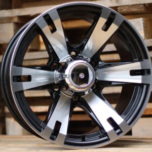 R16x8 5X139.7 ET 0 110.5 BK311 Black Polished (MB) For 4X4 (L6)