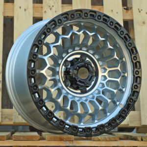 FBX357_000000009819 R17x8.5 5X127 ET M12 71.5 FBX357 Machined Silver+Black (MSB) For 4X4 (M) (HYBRID FORGED)