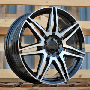 YF7075_000000010134 R18x8 5X112 ET 52 66.6 YF7075 Black Polished (MB) For MER (Z7) (HYBRID FORGED V-Class/Vito 1075kg)