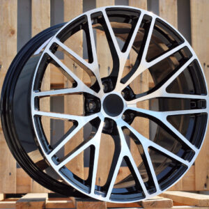 R20x9 5X112 ET 26 66.5 XFRGW5697 Black Polished (MB) For PORCH (K3) (FORGED (Rear+Front))