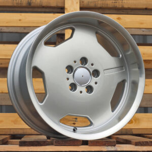 BK632_000000003829 R17x8 5X112 ET 35 66.6 BK632 Silver+Polished Lip (SP) For MER (R) (MONOBLOCK Style)