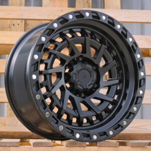 JT195_000000001026 R17x9 6X139.7 ET 0 110.1 JT195 Black Polished (MB) For 4X4 (K3)