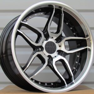 SSA01_000000002796 R18x10 5X120 ET 15 74.1 SSA01 (HX030) Black Polished+Powder Coating (MBPC) For HAXER (K3) (Rear+Front)