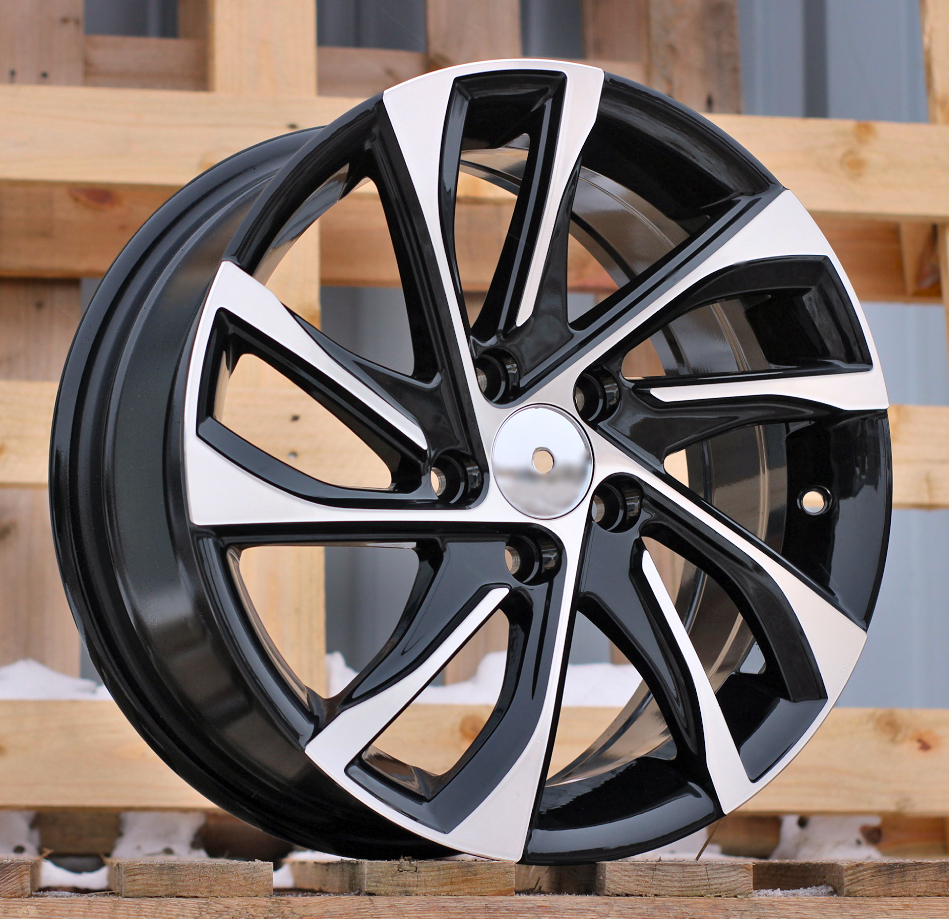 R15x6.5 5X98 ET 39 58.1 B1514 (B5760) Black Polished (MB) For FIAT (R+L4)
